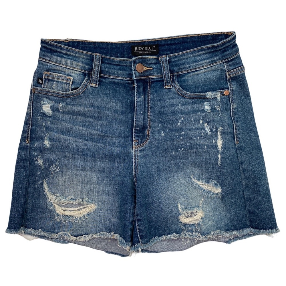 Judy Blue Beach Splash Denim Jean Shorts  Size Medium NWT - Picture 4 of 9